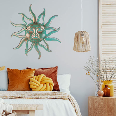 VZVXCC sun wall art UV-coated finish resists weathering and fading.