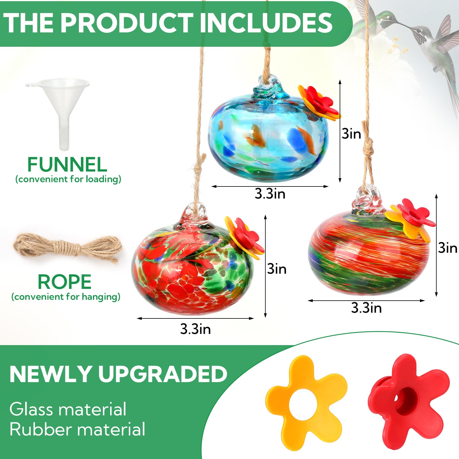 VZZNN outdoor hanging feeder shown on a branch for easy display.