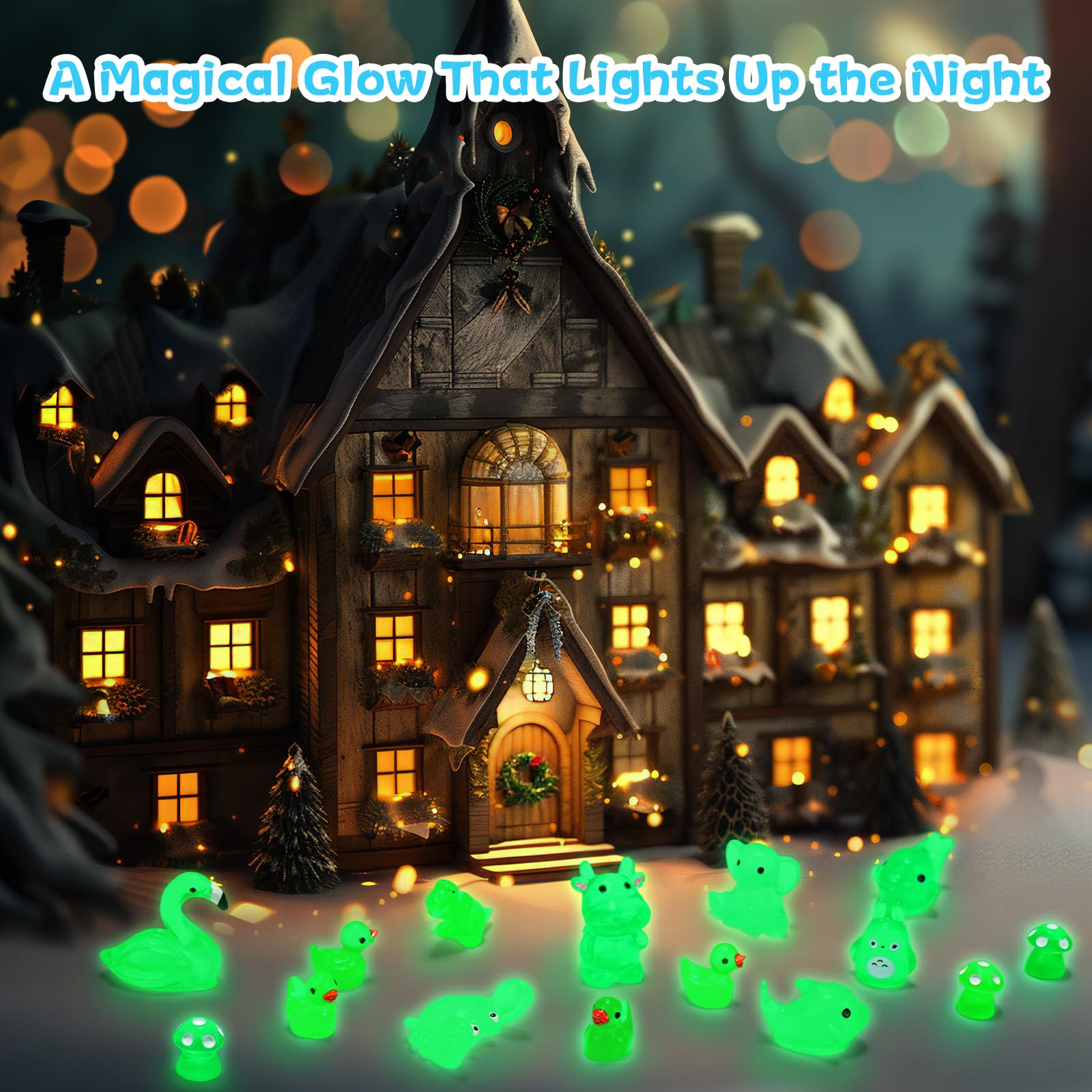 VZZNN fairy garden figures illuminate outdoor decor with glow
