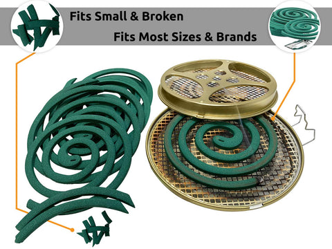 W4W mosquito coil holder hanging design allows easy setup on patios and campsites.
