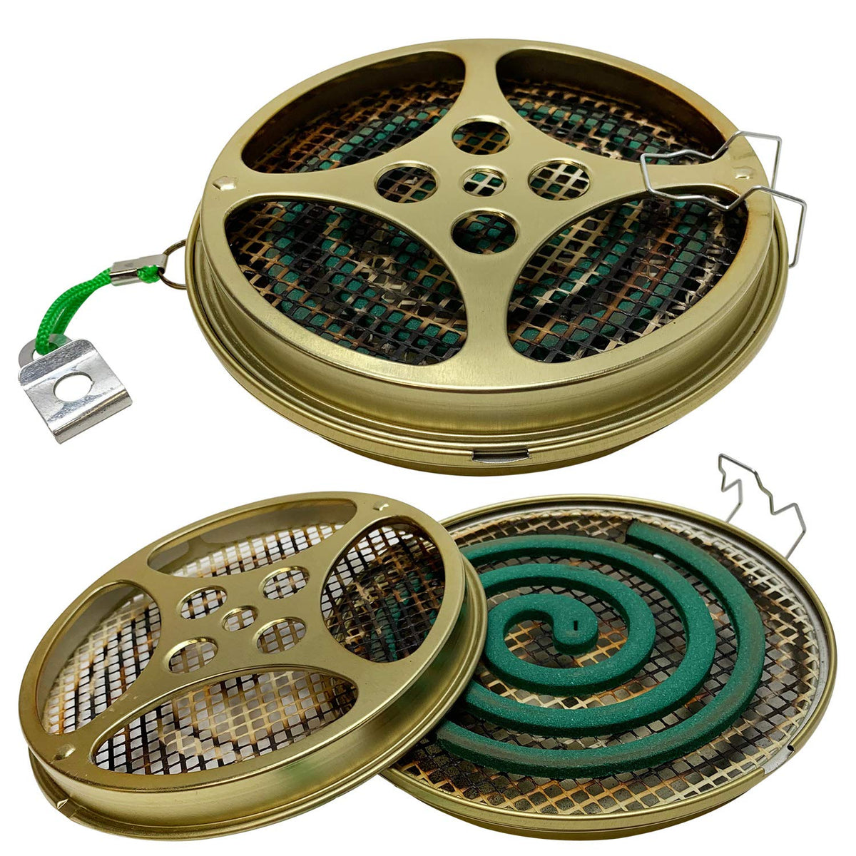 W4W portable mosquito coil holder pair shown side view for outdoor use.