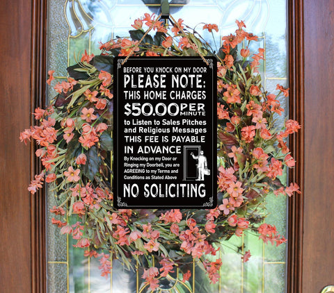 WaaHome sign features humorous message to signal privacy gently