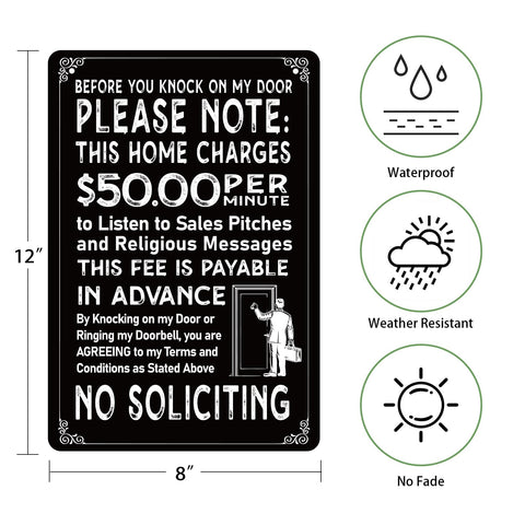 WaaHome versatile sign for indoor and outdoor home or office use