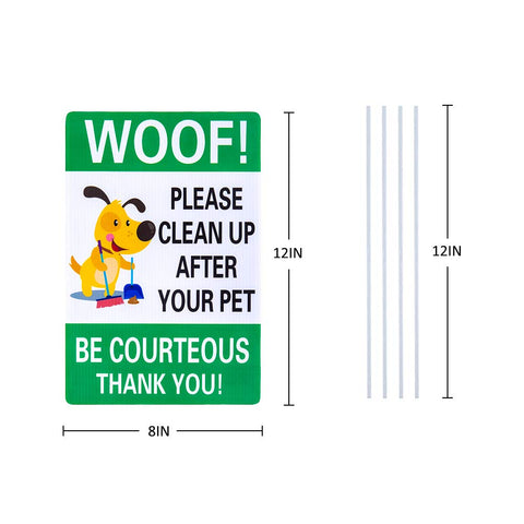 WaaHome two signs with stakes ready for outdoor display