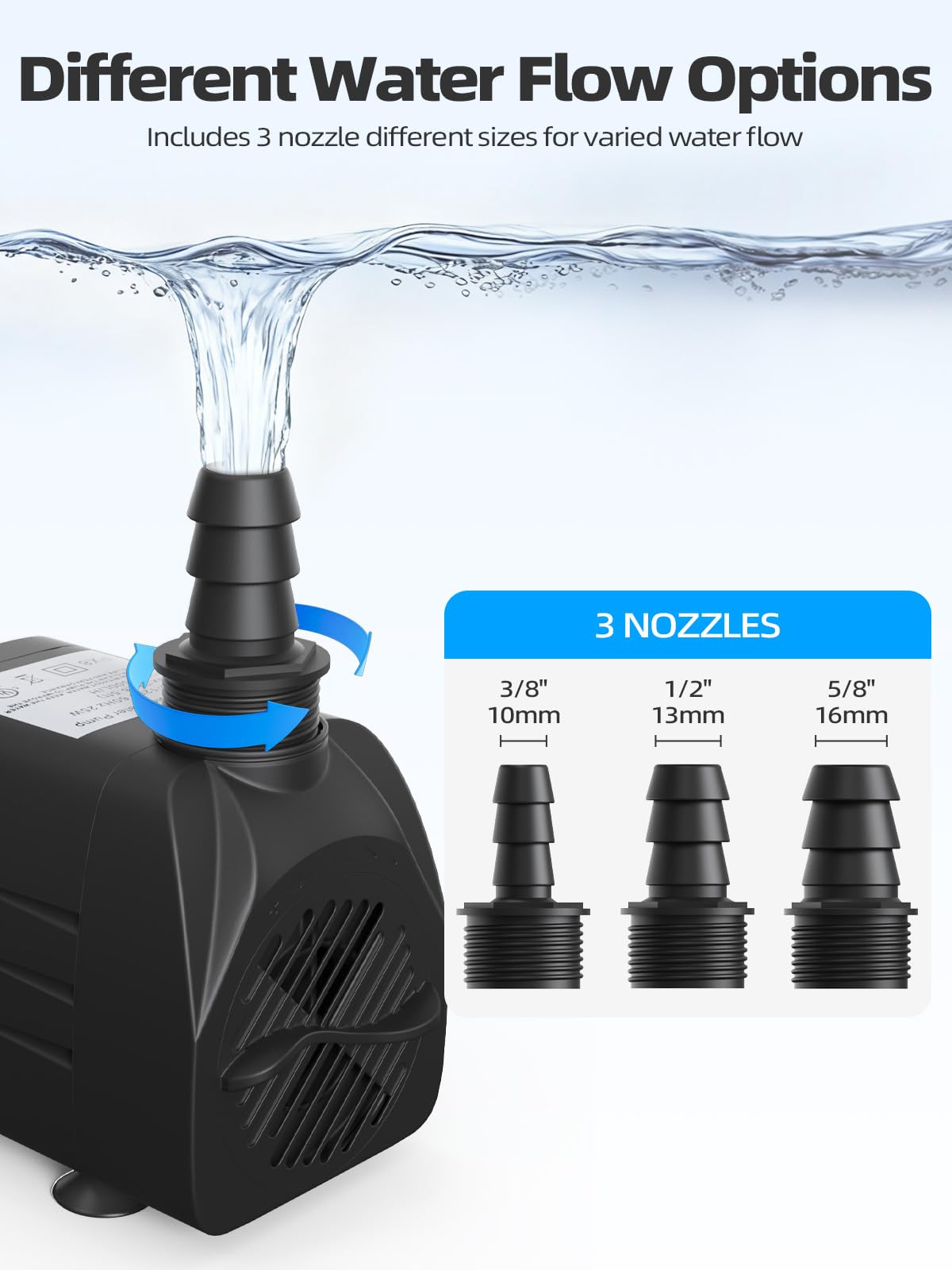 Waatoos 6.5 ft hose assembly supports flexible setup