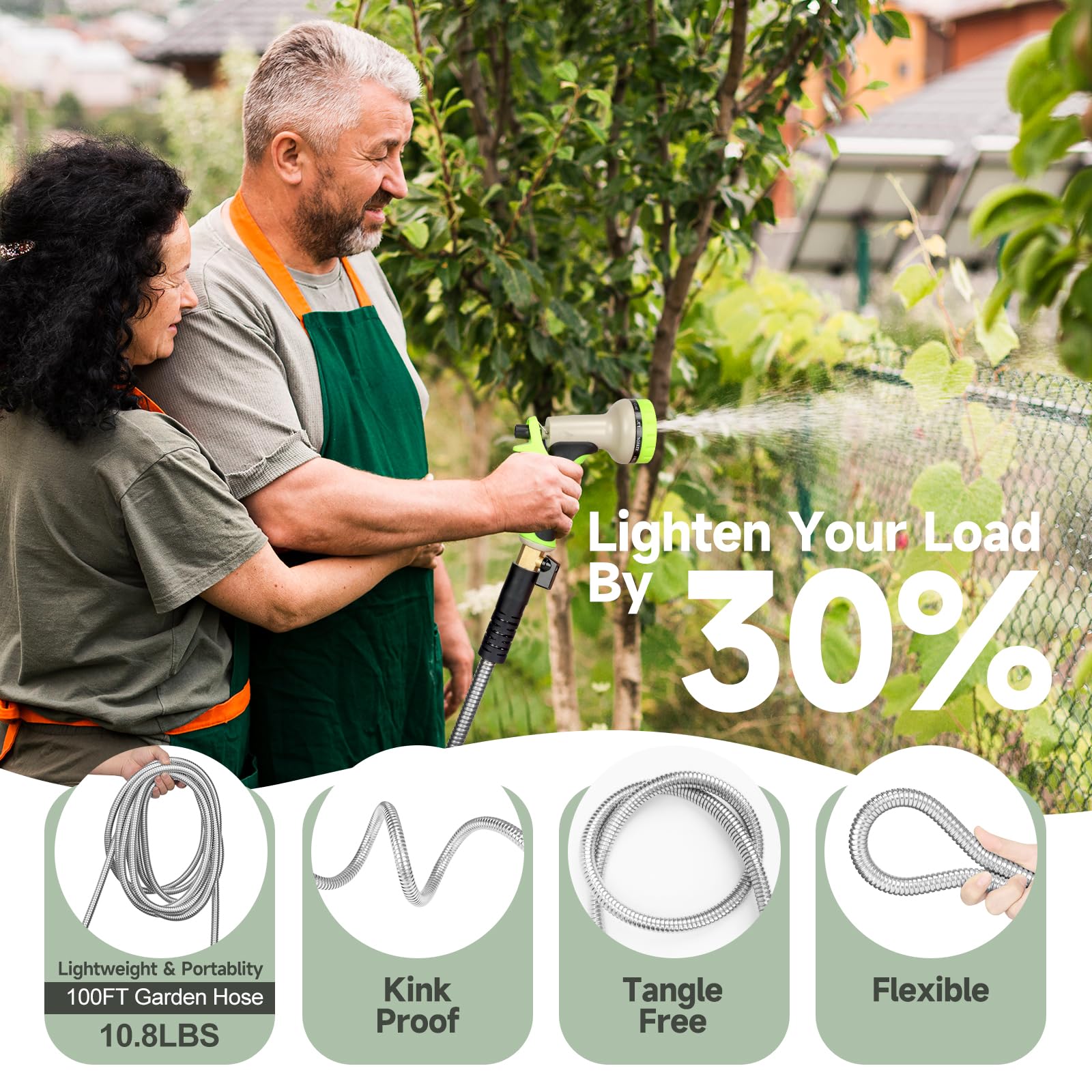 Wabolay hose with anti-kink design maintains smooth water flow