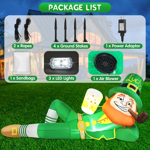 Perfect for front yards, patios, or event venues during St Patrick's Day.