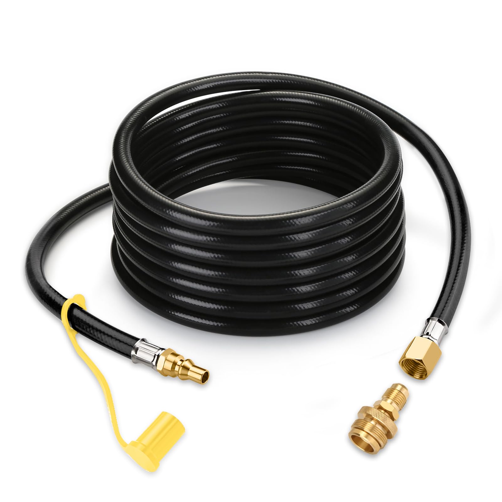 WADEO 17ft propane quick-connect hose for RV-to-grill setup
