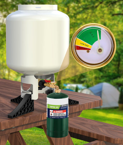 WADEO 1lb propane tank cap – secure closure for safe transfers