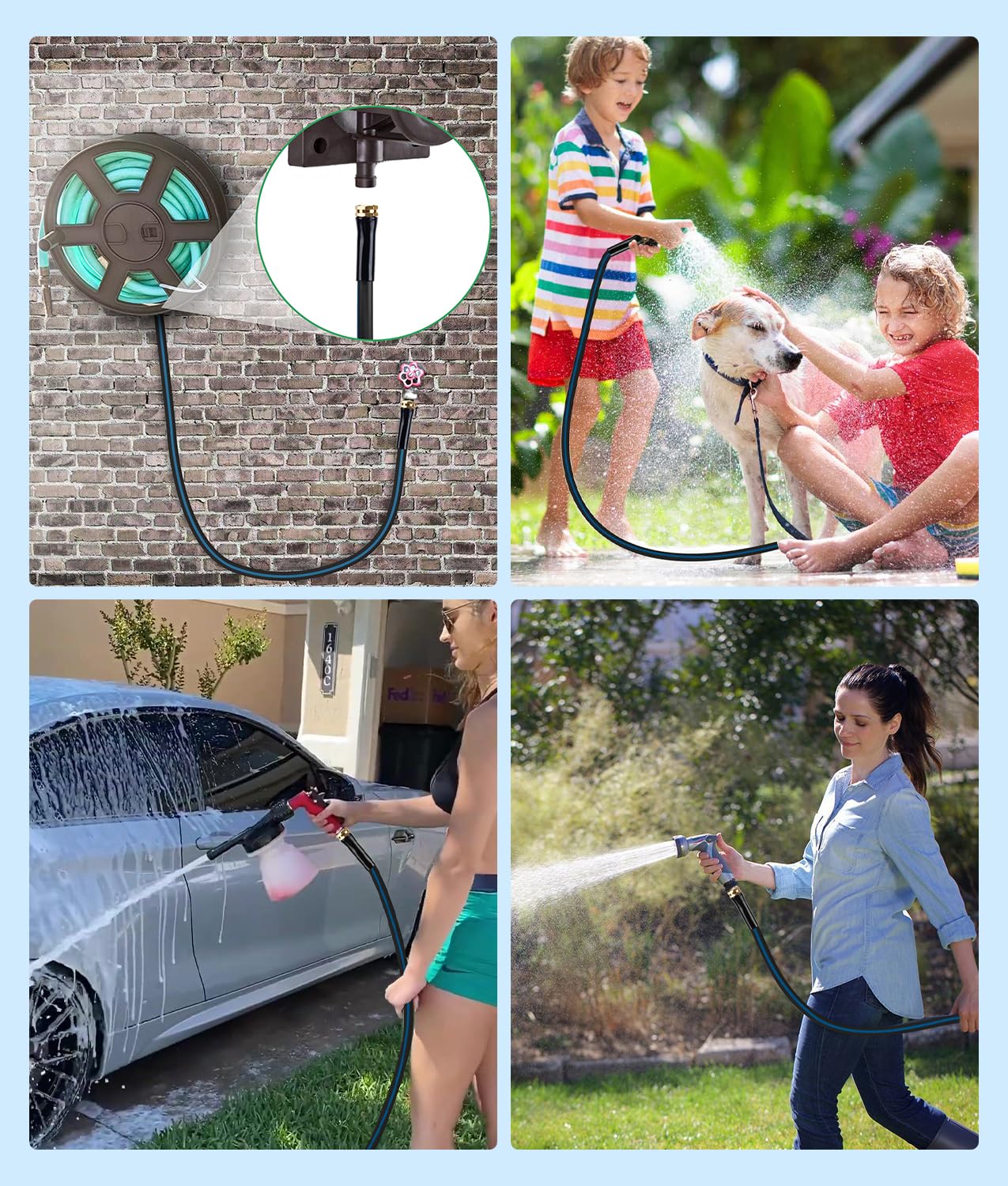 WADEO 360-degree swivel handle design for smooth operation