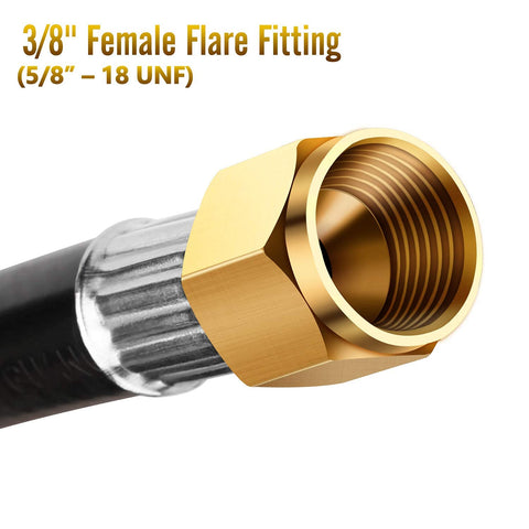 WADEO 3/8in male flare connection for secure fuel line