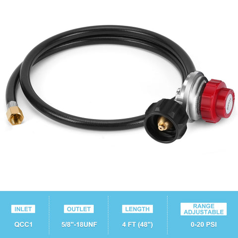 WADEO brass fitting 3/8-flare M x 1/8-MNPT for secure propane connections