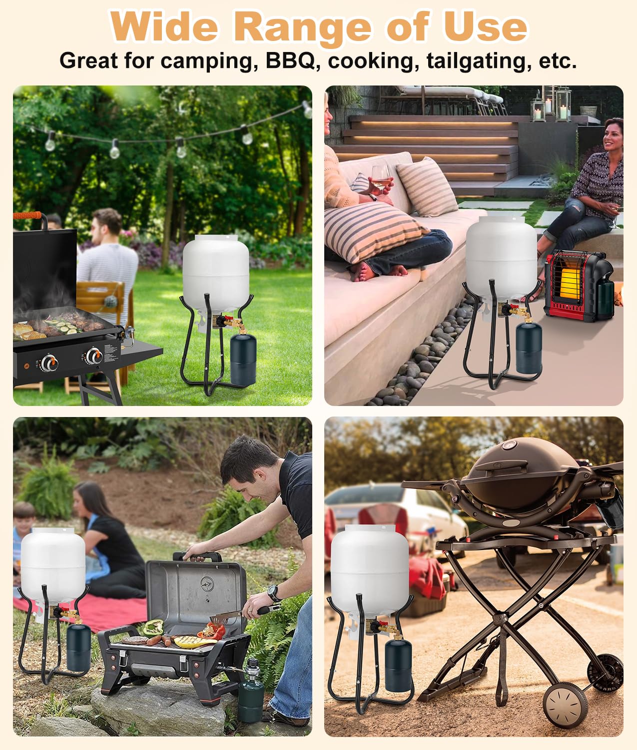WADEO compact camping and home-use setup for versatility