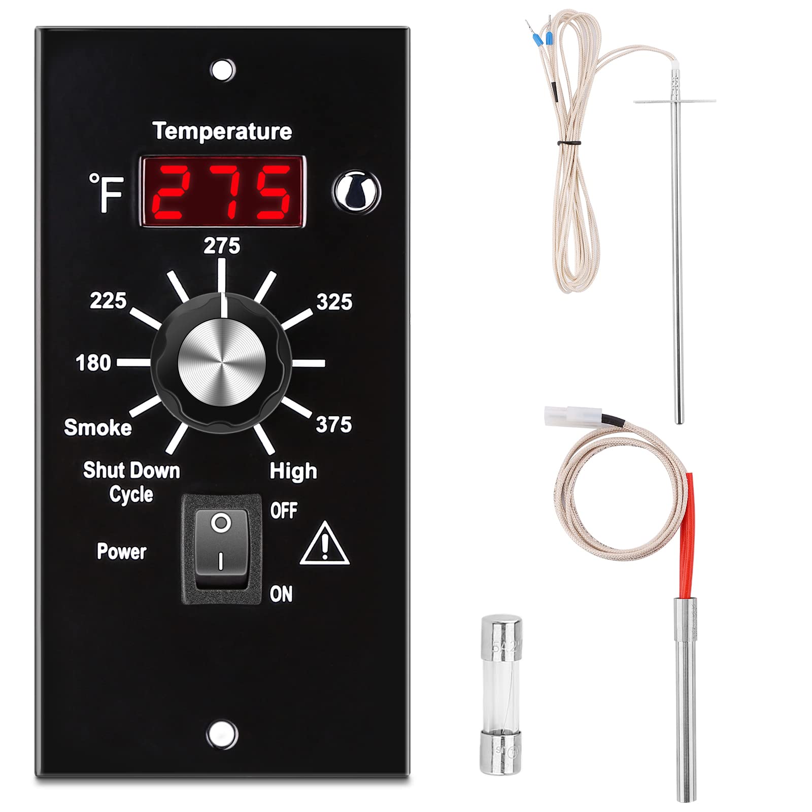WADEO digital thermostat controller with LCD display for precise Traeger cooking