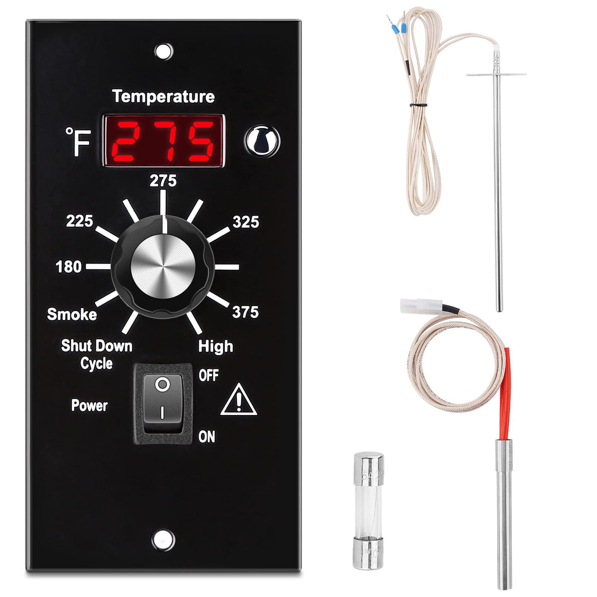 WADEO digital thermostat controller with LCD display for precise Traeger cooking