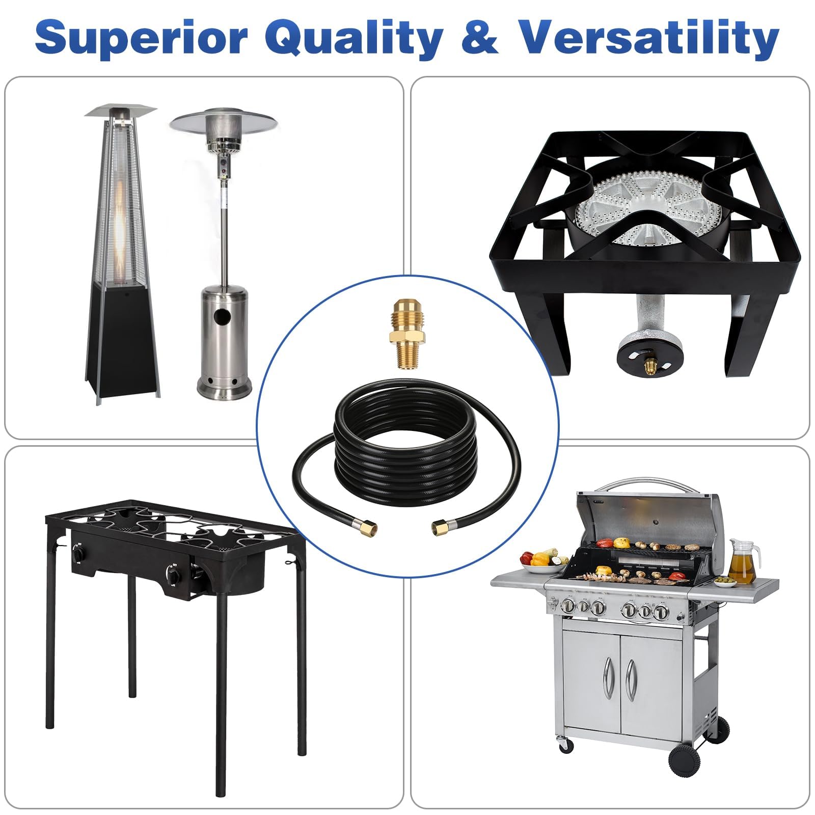 WADEO setup for gas grills, RVs, fire pits and outdoor heaters