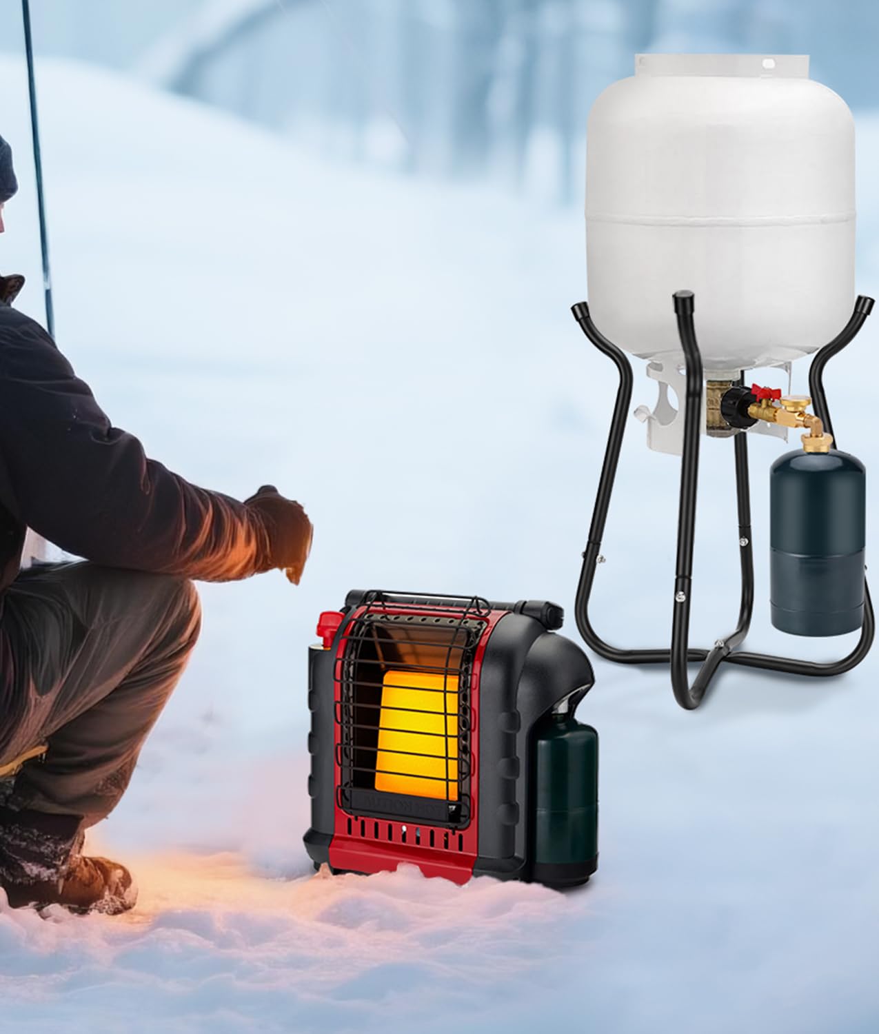WADEO outdoor safety refill setup away from flames and sparks