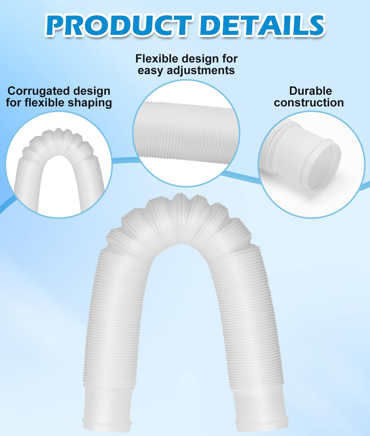 WADEO premium PE material hose shown for durability