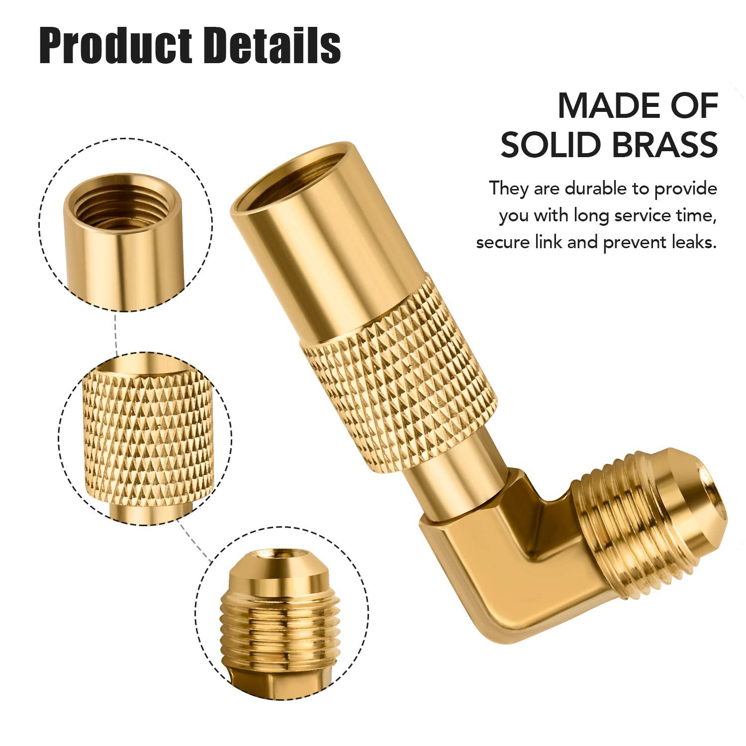 90-degree WADEO elbow detail enabling tighter fit in small outdoor spaces