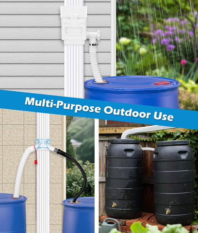 WADEO rainwater collection hose ready to harvest rainwater