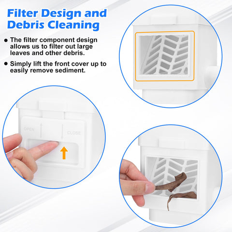 WADEO adjustable valve controls rainwater flow to your needs