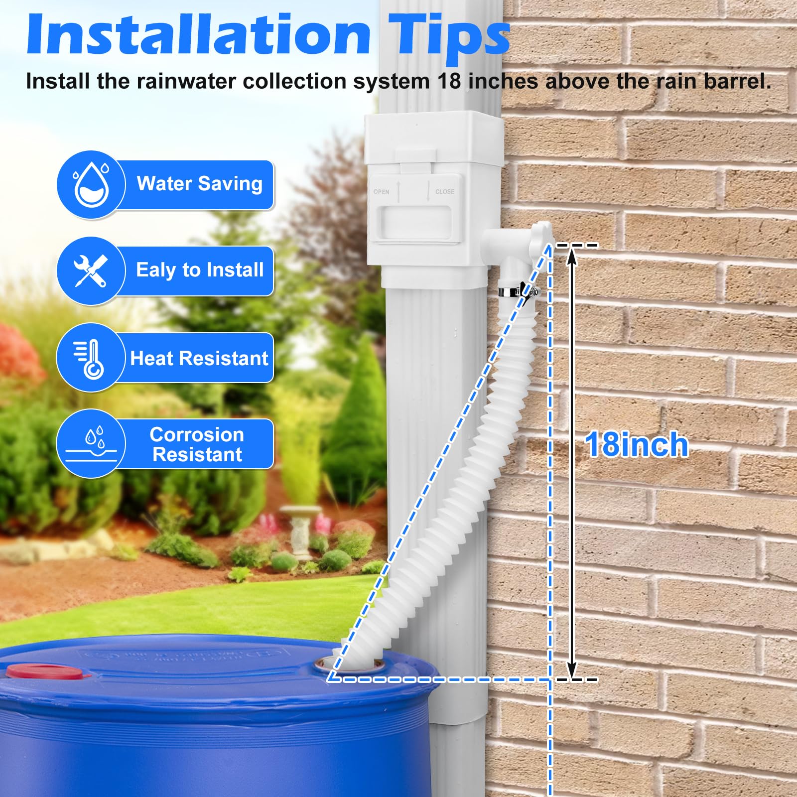 WADEO all-in-one diverter kit with core components for setup