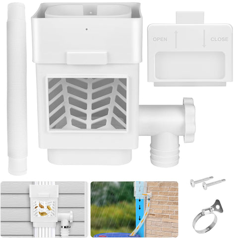 WADEO rainwater system demonstrates 2x3 and 3x4 downspout compatibility for easy installation