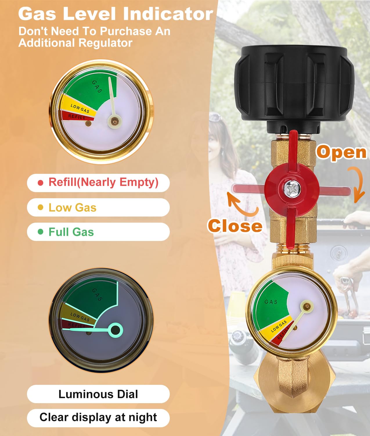 WADEO refill process illustration showing large tank to 1lb bottle transfer