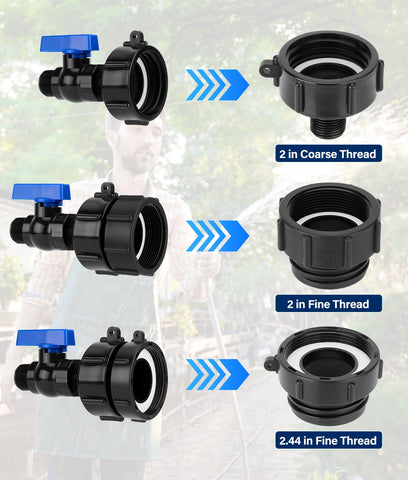 WADEO sealing tape included for a reliable leak-proof seal