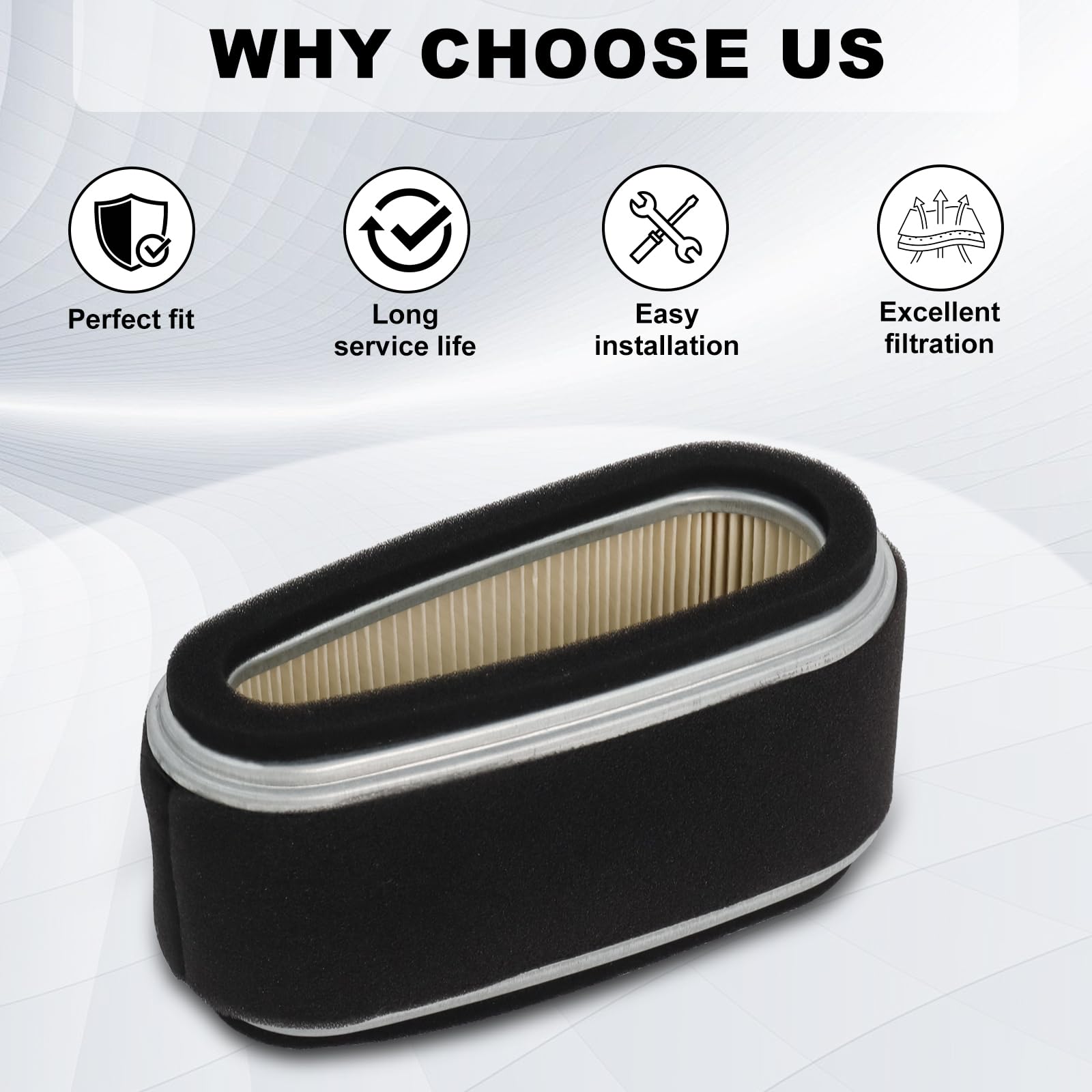 Wadoy filter dimensions help verify compatibility with small engines.
