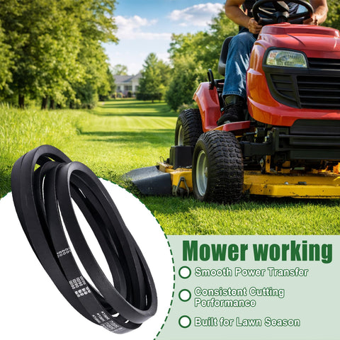 Regular maintenance with Wadoy belt supports steady mower performance.