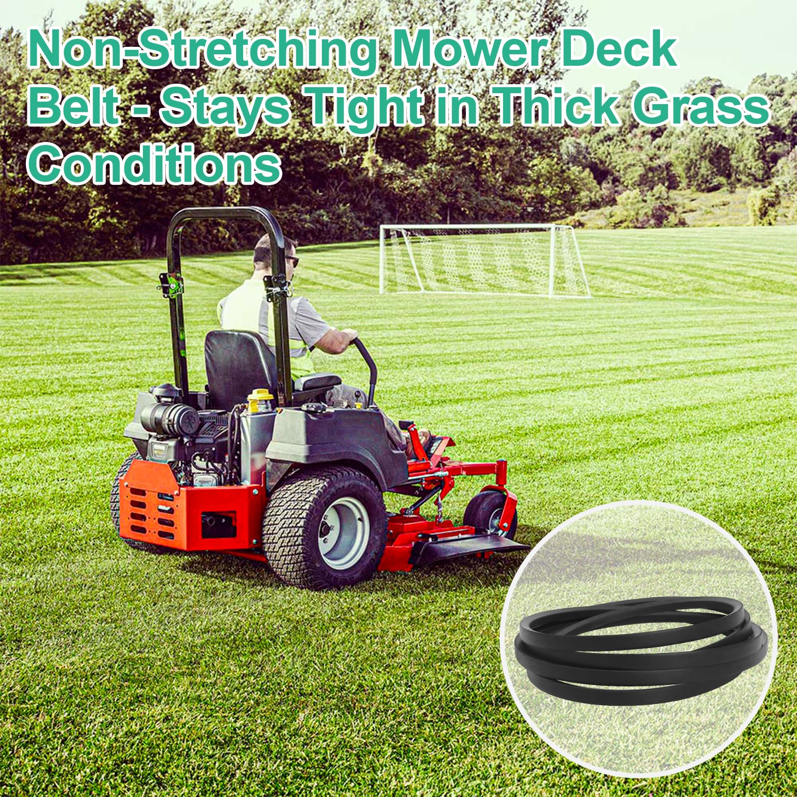 Wadoy mower deck belt in use, maintenance-friendly replacement