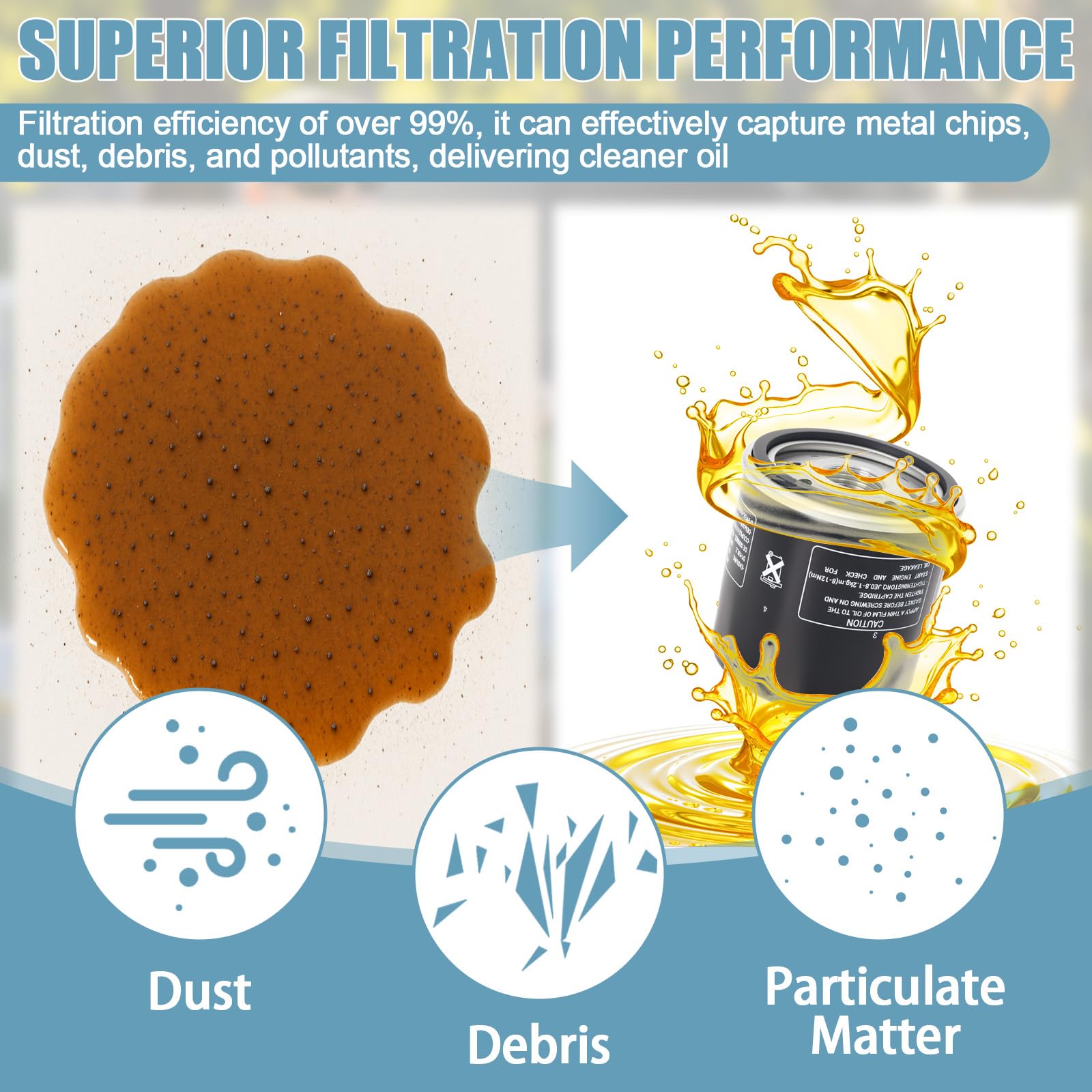 Wadoy filter for Ariens 21545100 helps maintain hydraulic clarity.