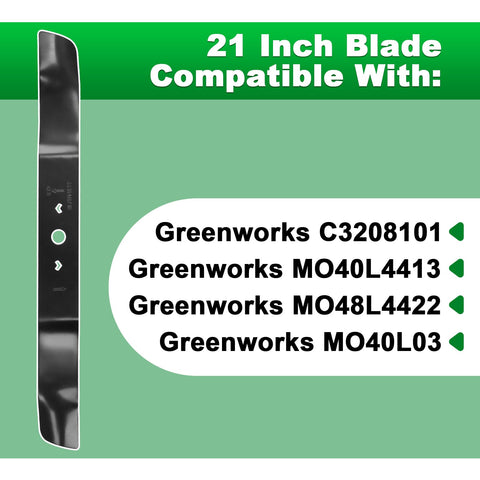 Wadoy high-carbon steel mower blade close-up showing durable construction