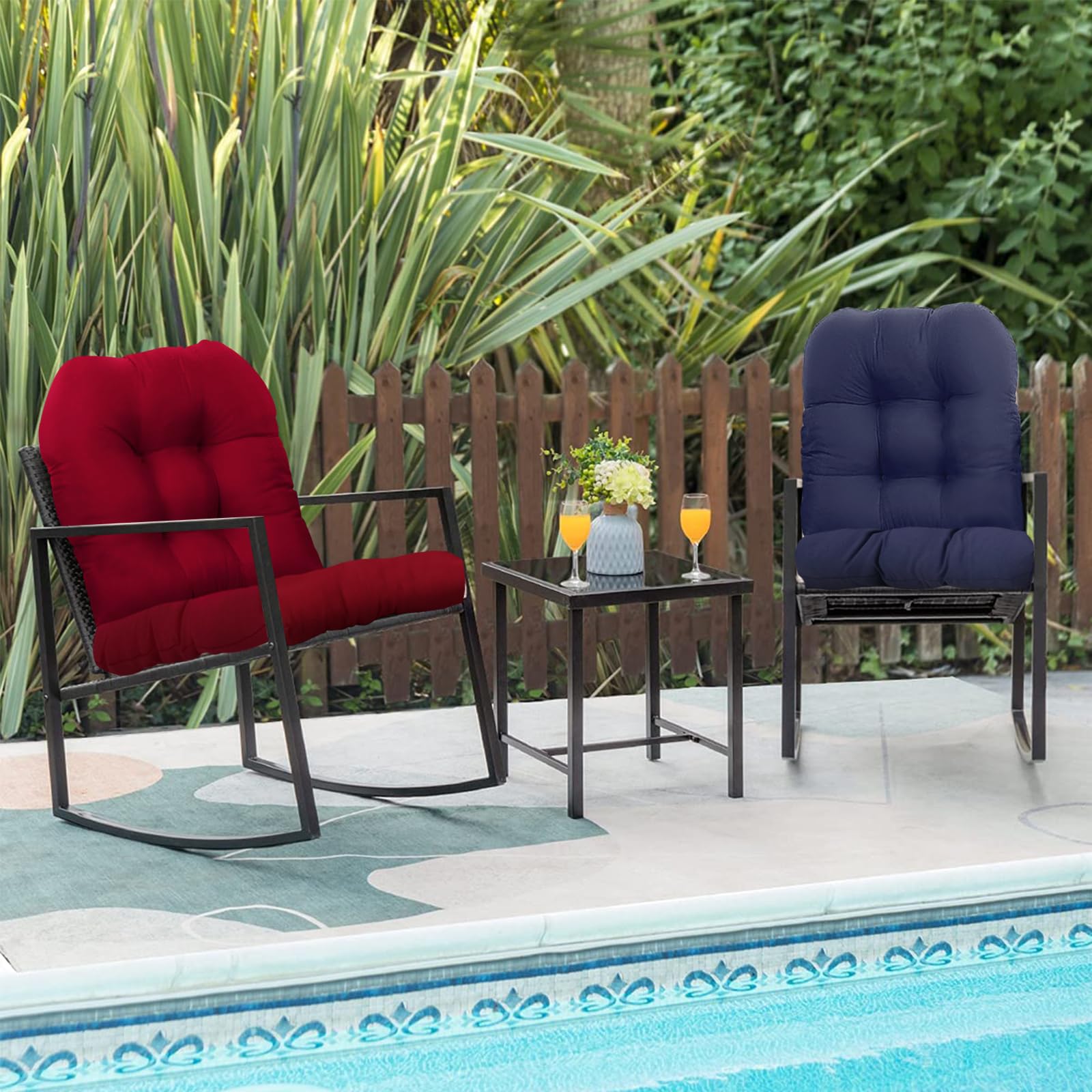 Wadser PP cotton-fill cushion blue delivers soft, supportive seating