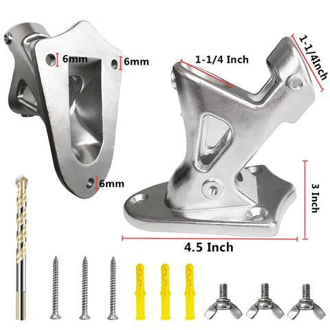 WAENLIR angle-adjustable flag mount showing 90 and 45 degree options for flexible setup.