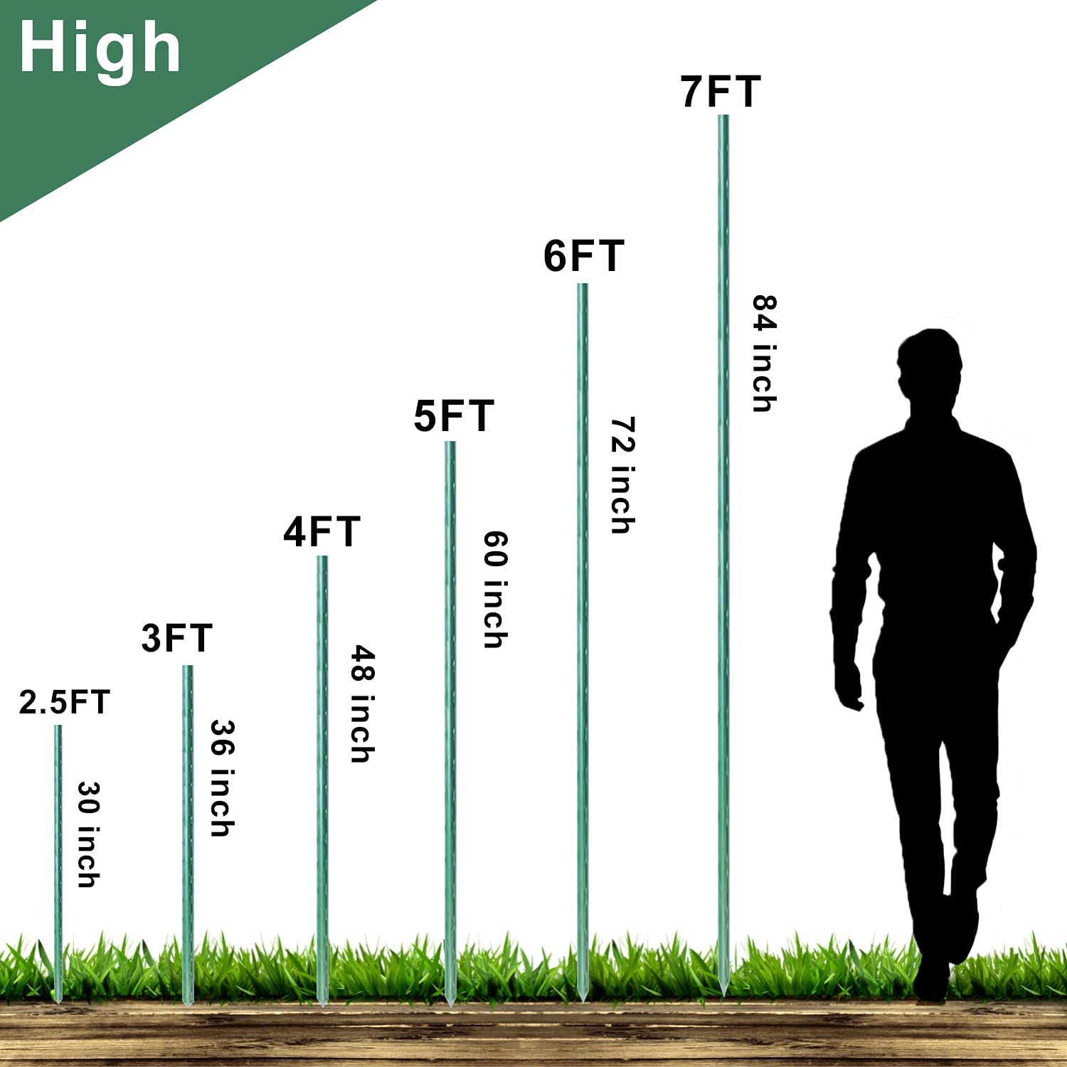 WAENLIR climbing stakes designed for trellises and climbing plants.