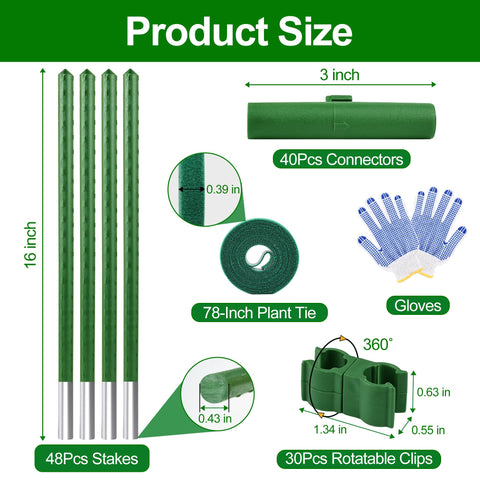 WAENLIR durable plastic-coated steel stake resisting rust outdoors