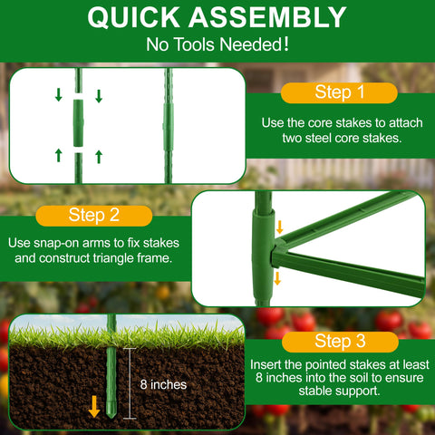 WAENLIR plant-clips and gloves included for secure, clean installation