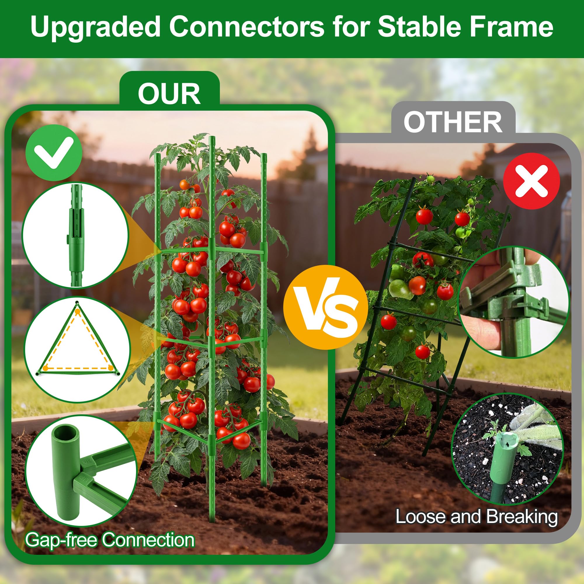 WAENLIR tool-free assembly for quick setup and easy storage after harvest