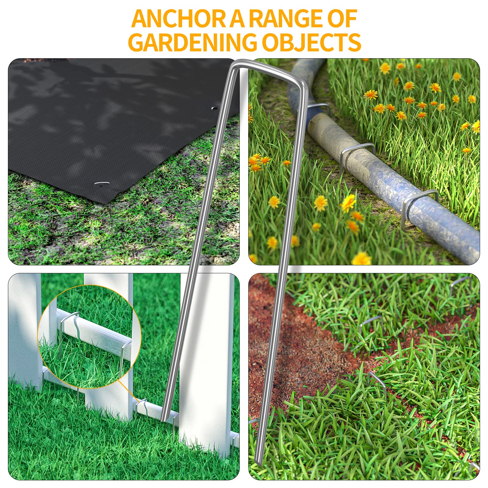 WAENLIR trapezoidal stakes provide secure fastening for fabric and hoses