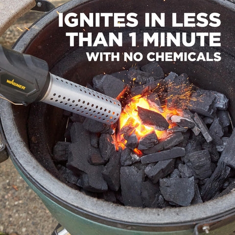 Wagner Electro-Torch chemical-free ignition prevents flavor contamination during lighting.