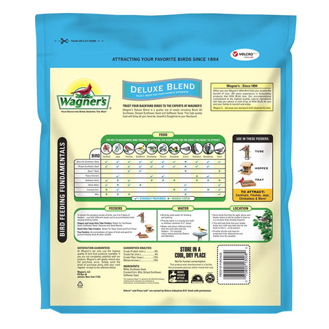 Wagner's Deluxe blend in a feeder with visible seeds.