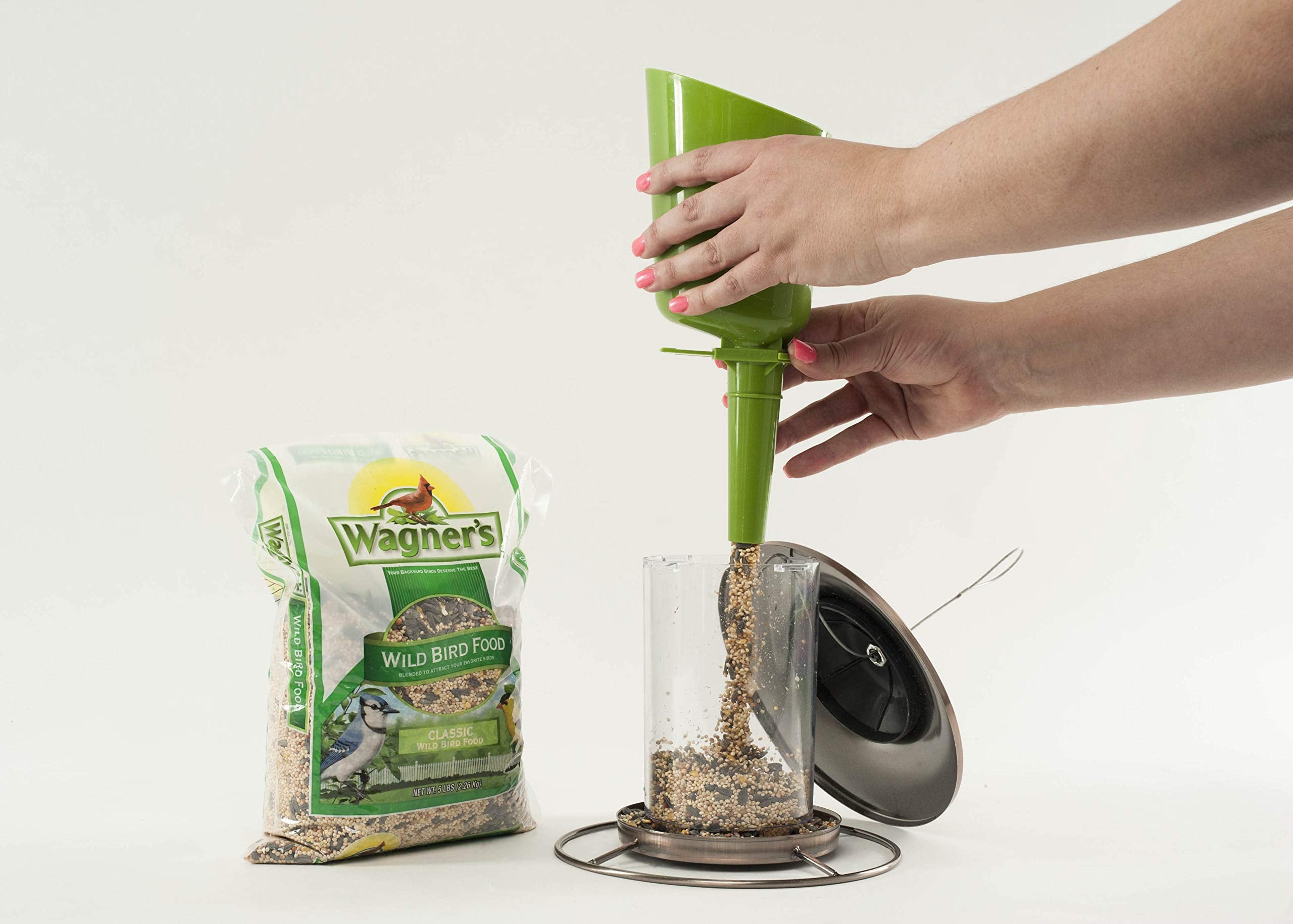 Six-pound bag provides ample supply for regular feeders.