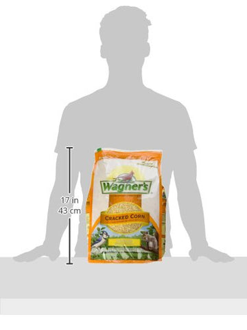Wagner's cracked corn closeup texture highlights high-quality grains for birds