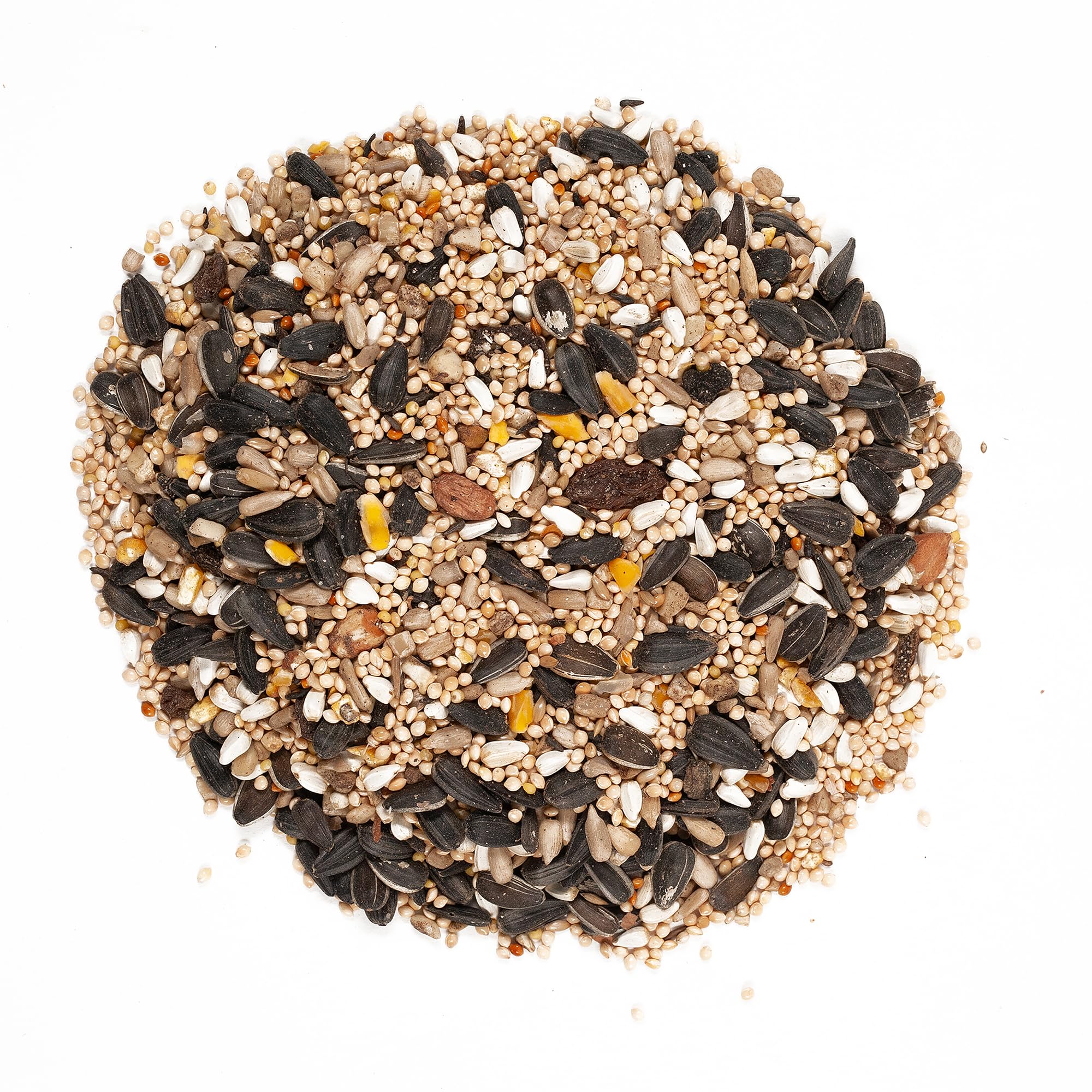 Illustration of Wagner's 11-ingredient mix for varied backyard diets.