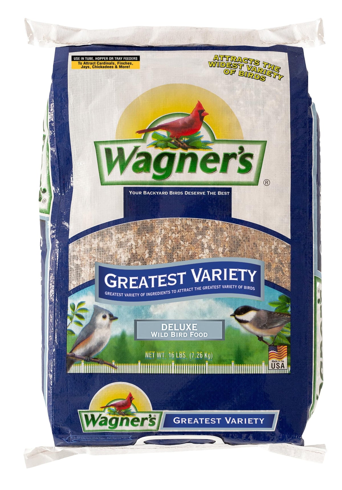 Wagner's Greatest Variety Blend attracts diverse songbirds to your feeder.