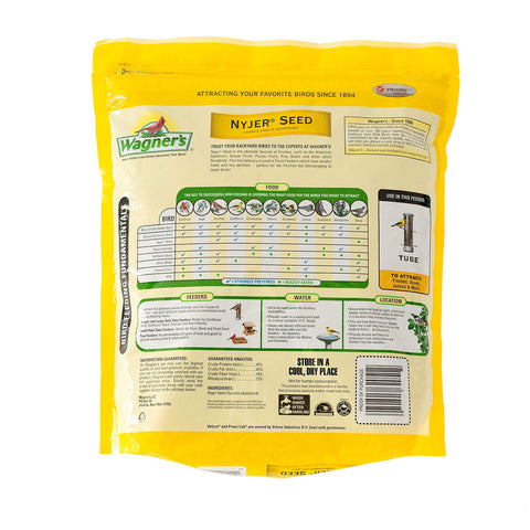Nyjer seed close-up highlighting energy-dense grains for backyard finches.