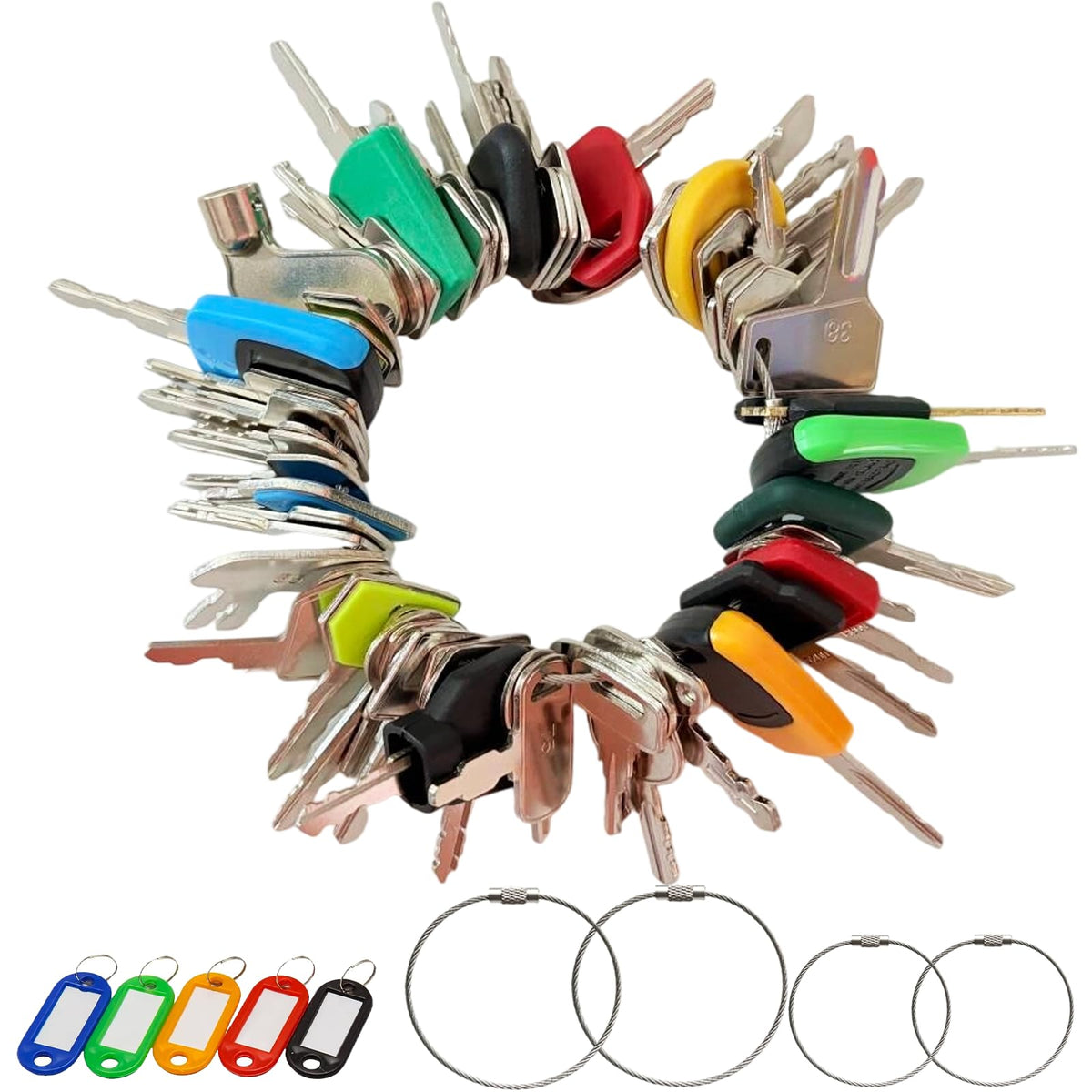 WAH LIN PARTS 75-key set heavy equipment keys cover for fast access