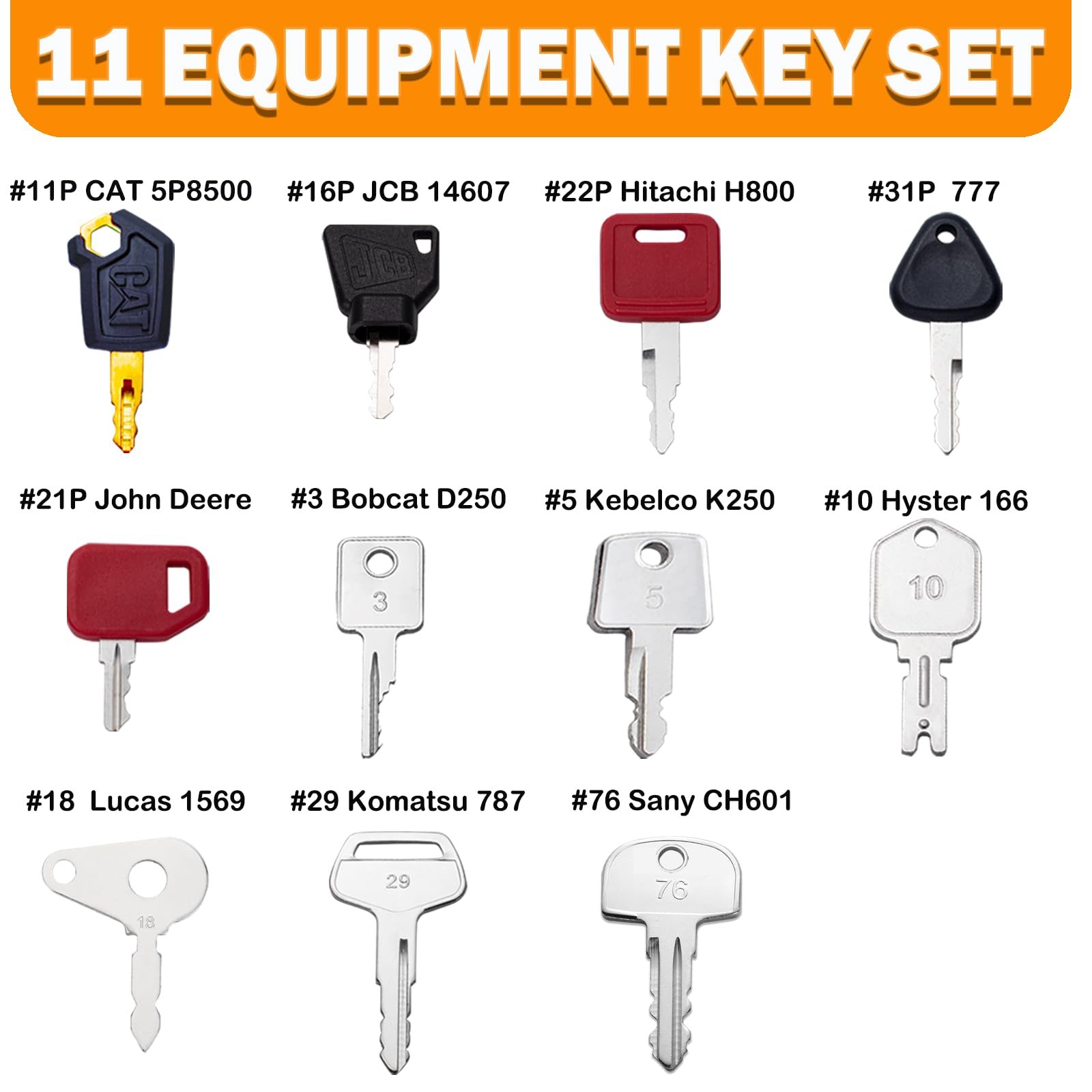 WAH LIN PARTS customizable split key rings help you organize or expand your key set.